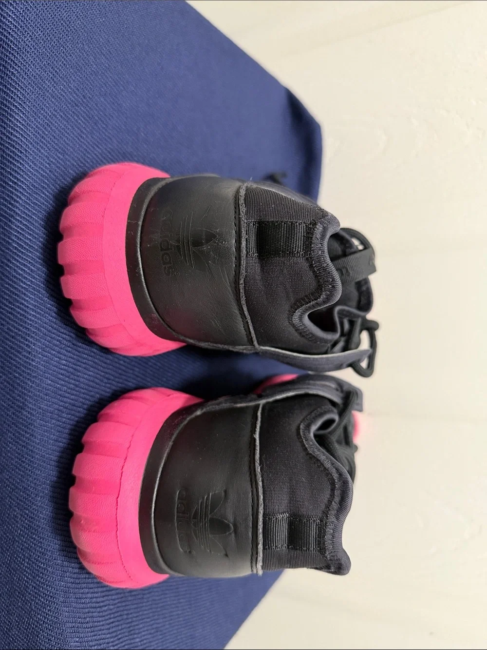 adidas Black and Pink Athletic Trainers